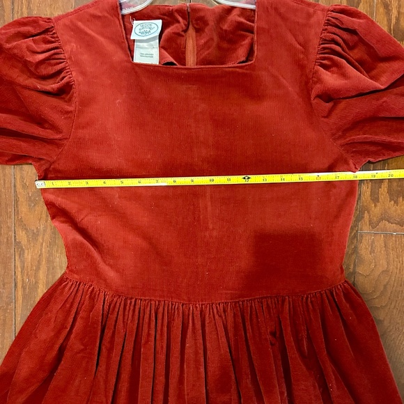 Vintage Laura Ashley Dress Excellent Condition long sleeve corduroy puff pleats - Picture 6 of 7